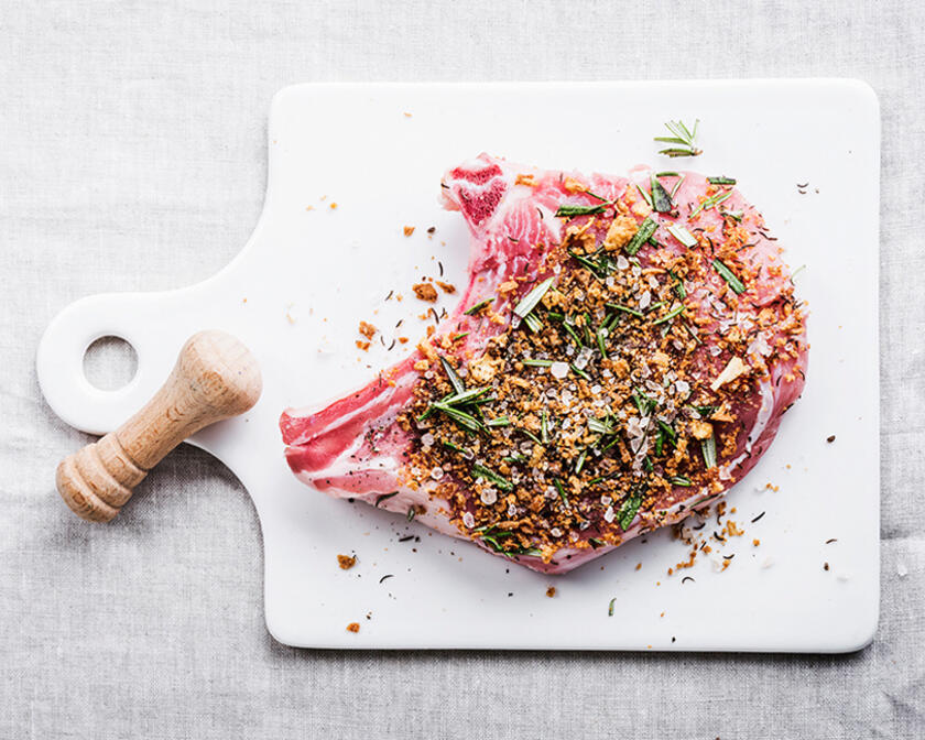 recipe Old Ghent herb rub for veal chop