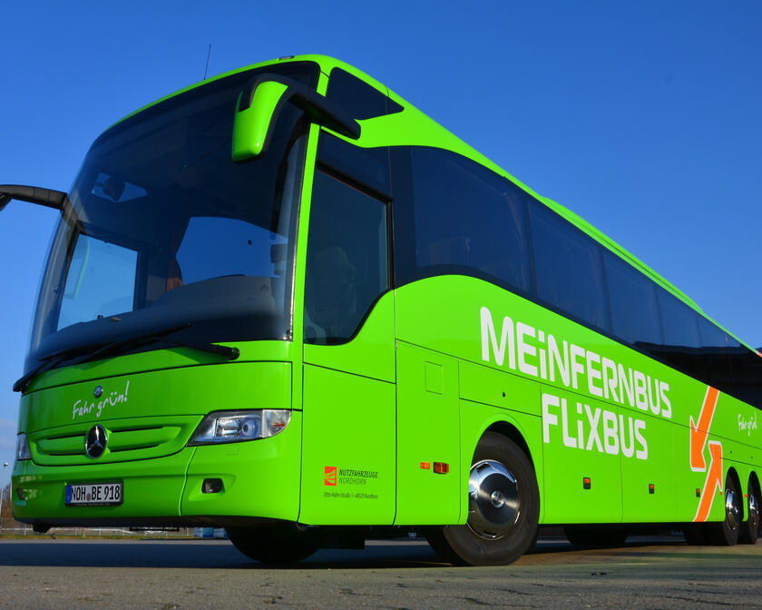 Flixbus groene bus