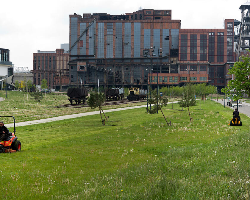 View of the coal laundry complex in Beringen