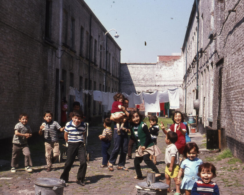 Children playing in the street
