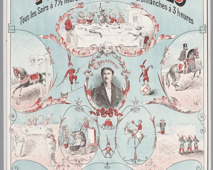 ©Huis van Alijn Affiche Théatre des singes de Delafioure