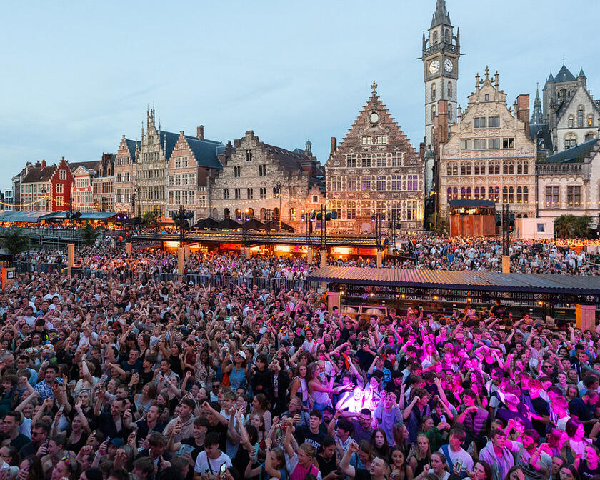 Graslei tijdens de Gentse Feesten