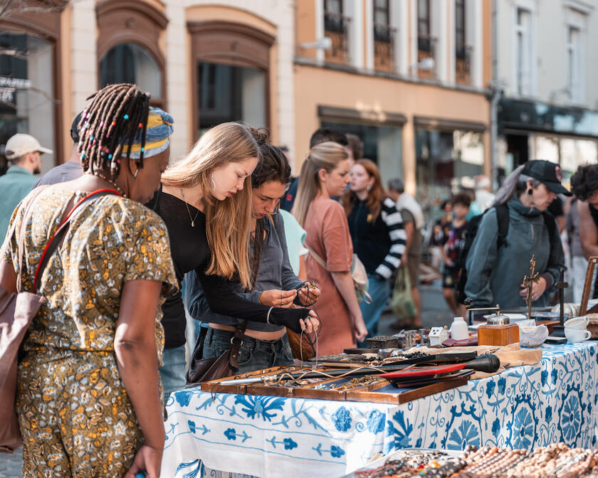 Rommelmarkt in het Patershol