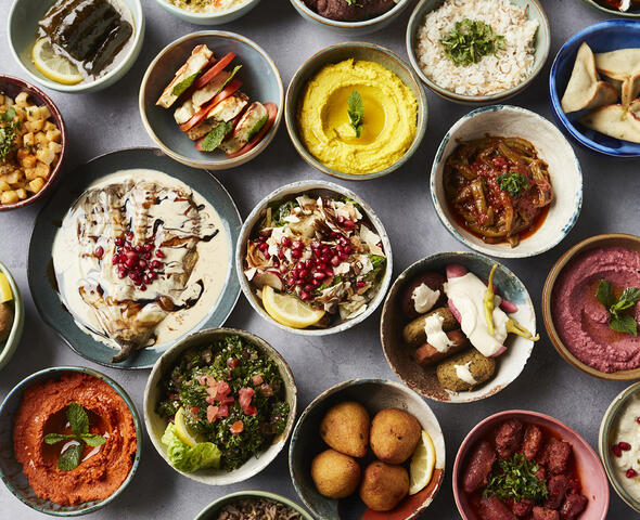 Cold mezze dishes 
