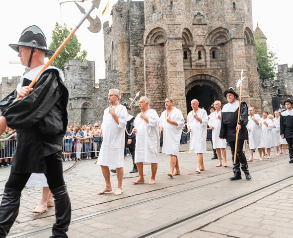 Procession of Emperor Charles and the noose bearers