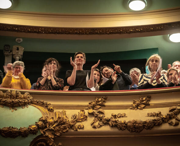 Het publiek in de zaal