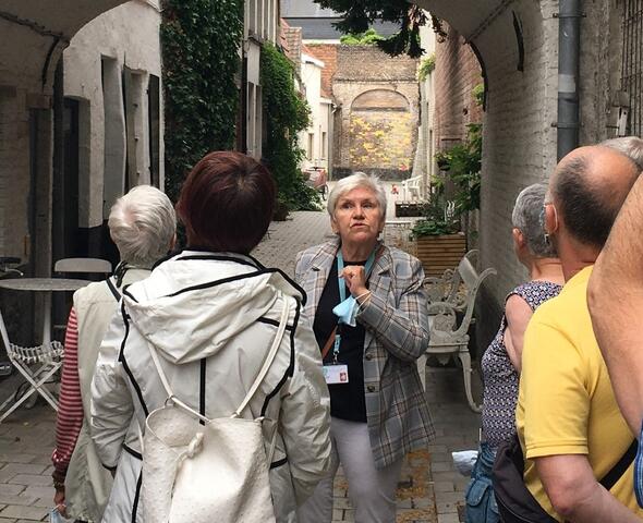 Gids op stap met groep in Gent