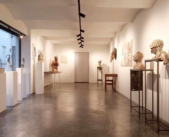 View into the exhibition hall