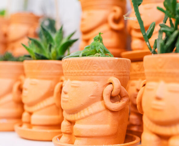 Terracotta-Töpfe aus Kolumbien