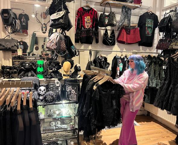 Street lifestyle winkel in Gent