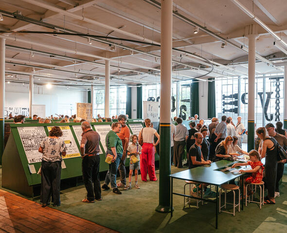 View into the exhibition hall