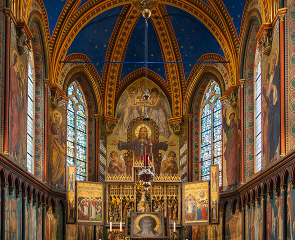 Interieur van de Sint-Salvatorkerk