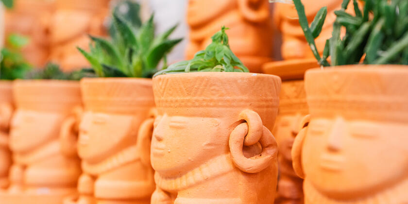 Terracotta-Töpfe aus Kolumbien