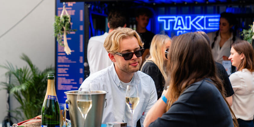 People enjoying a drink