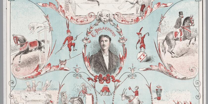 Poster Théatre des singes by Delafioure