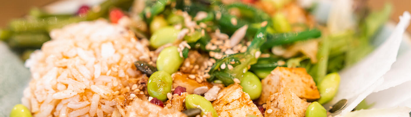 Vegan salad in a bowl