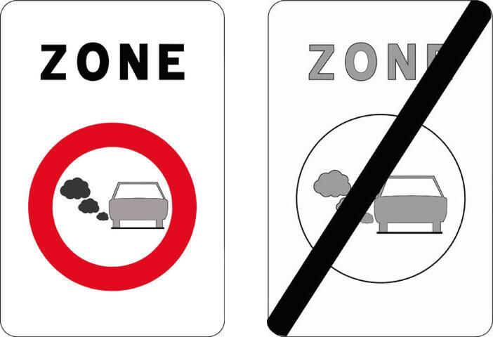 ©Stad Gent Sie erkennen die Umweltzone an dieser Verkehrsschilder