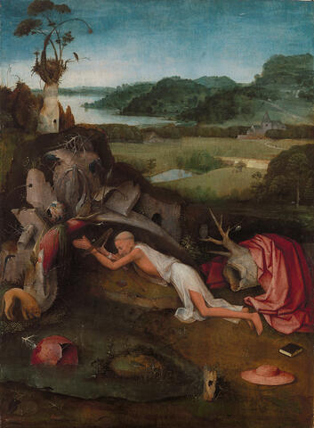Schilderij 'De heilige Hiëronymus' van Jheronimus Bosch