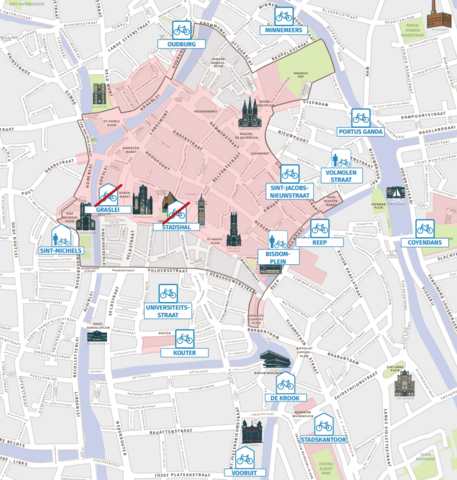 plan fietsparking Gent