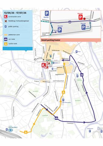 kaartweergave Petercelle-as