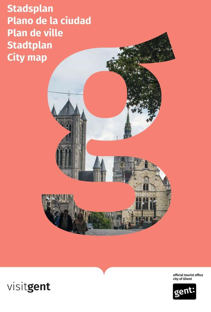 Tourist map of Ghent