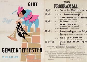 affiche en programma Gentse Feesten 1959