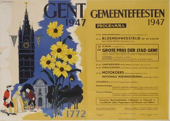 affiche Gentse Feesten 1947