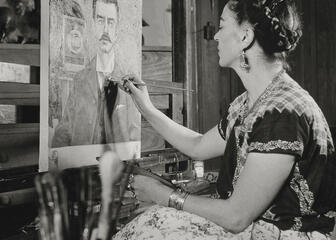 Schilderende Kahlo