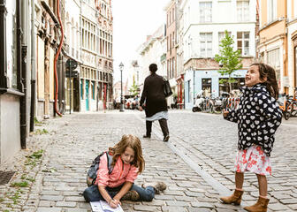 kinderen in de straten