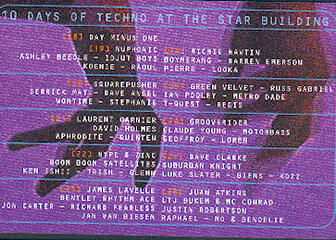 Affiche 10 Days of Techno 1997