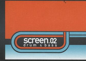 Flyer van Screen.02, een drum & bass party in Culture Club Gent in maart 2002 - voorkant