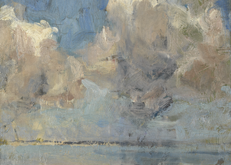 Albert Baertsoen, Wolken über dem Meer, 1895, MSK Gent