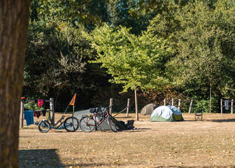 Zone de tentes au Camping Urban Gardens Blaarmeersen