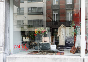 Window display of vintage shop