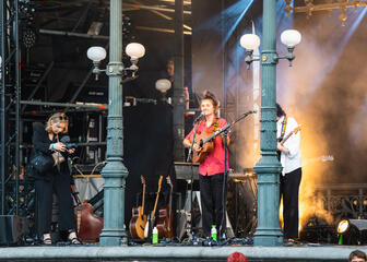 Artists on stage during the Ghent Festivities