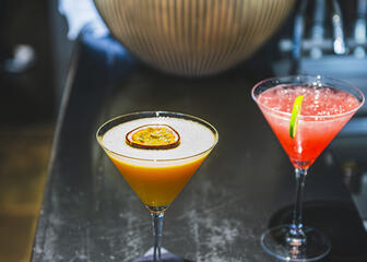 two cocktails