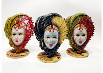 Máscaras venecianas de chocolate