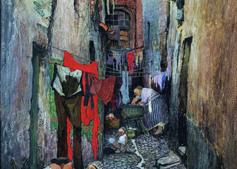 Gasse im Patersholviertel in Gent