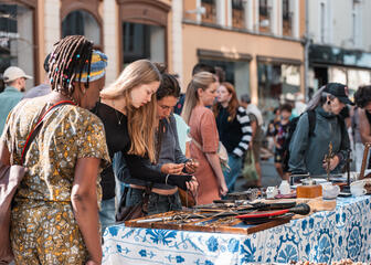 Rommelmarkt in het Patershol