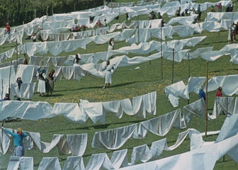 Ana Lupas, Humid Installation, 1970. Outside installation in Mărgău