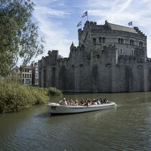 Boat at the Castle of the Counts