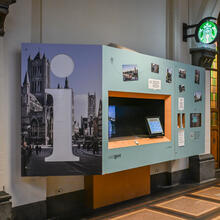 Info point at Gent Sint-Pieters railway station