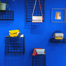 Shop window of a handbag shop
