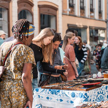 Rommelmarkt in het Patershol